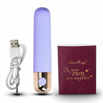 Stylish 10-Speed USB Recharging Silicone Vibrator