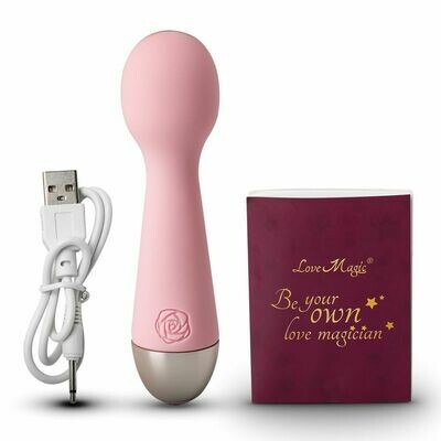 10-Speed Mini Rechargeable Vibrating Wand Massager