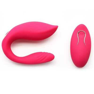 Dual Vibration 10 Speed Rechargeable Silicone Vibrator
