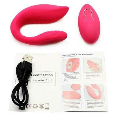 Dual Vibration 10 Speed Rechargeable Silicone Vibrator