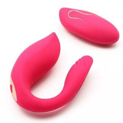 Dual Vibration 10 Speed Rechargeable Silicone Vibrator