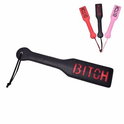 Black PU Leather Spanking Paddle