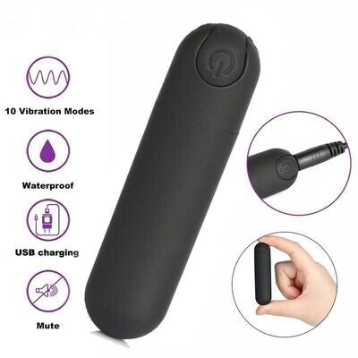 10 Speed Rechargeable Vibrating Sex Bullet