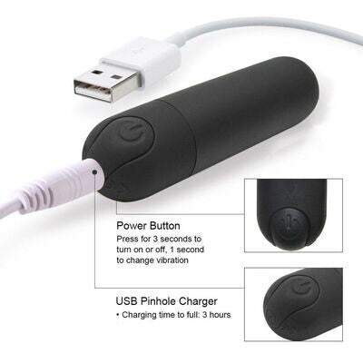 10 Speed Rechargeable Vibrating Sex Bullet