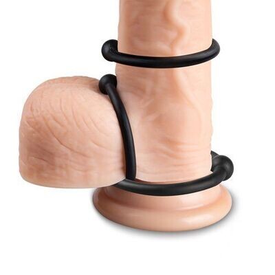 Stay Hard Beaded Cock Ring Erection Enhancer Set