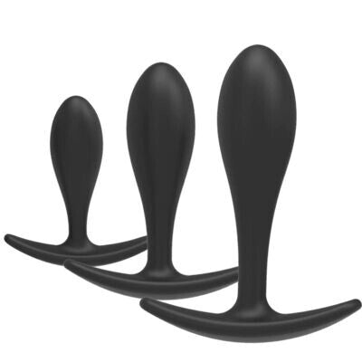 Silicone 3 Piece Butt Plug Set