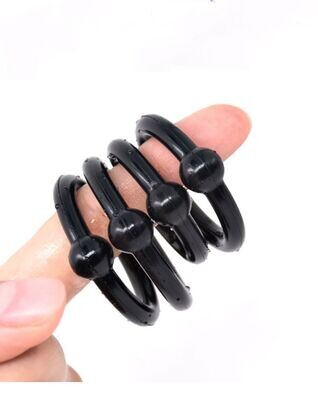 Stay Hard Beaded Cock Ring Erection Enhancer Set