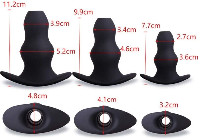 Anal Dilator Hollow Anal Plug Training Set