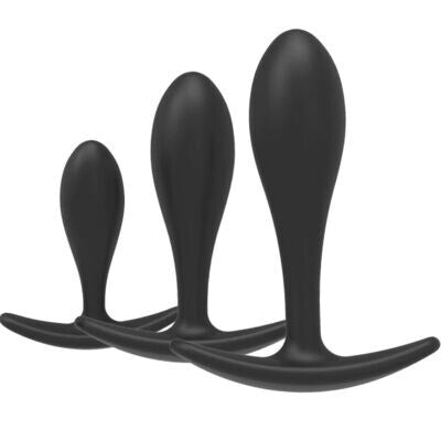 Silicone 3 Piece Butt Plug Set