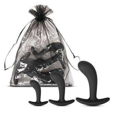 Silicone 3 Piece Prostate Stimulation Butt Plug Set