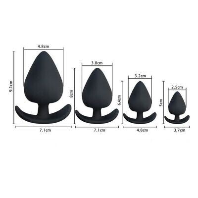 Plump Silicone ​Butt Plug Set​​ 4 Piece