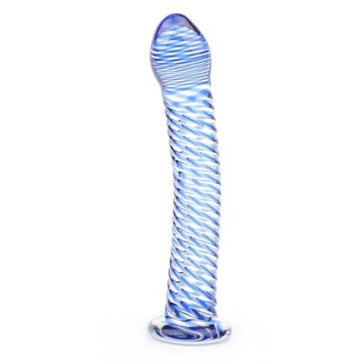 Beautiful Colour Swirl Crystal Pyrex Glass Massager