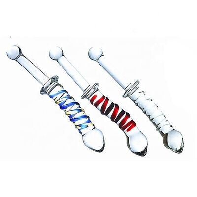 Beautiful Double Sided Crystal Glass Massager