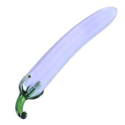 Sexy Veg Eggplant Glass Masturbation or Anal Sex Toy