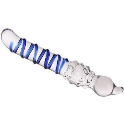 Glass Spiral Texture Dildo & Butt Plug