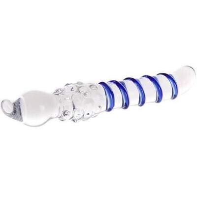 Glass Spiral Texture Dildo & Butt Plug