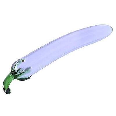 Sexy Veg Eggplant Glass Masturbation or Anal Sex Toy