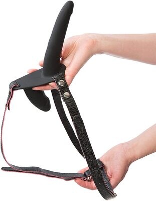 Double Pleasure Black Double Dildo Strap On