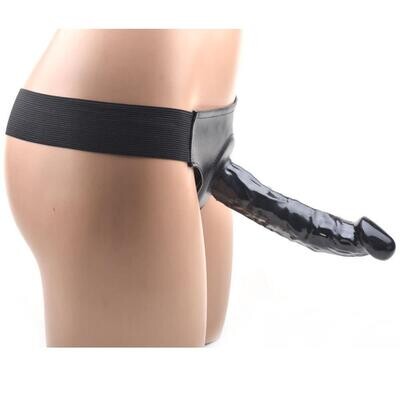 Big Cock Hollow Strap On Black Dildo