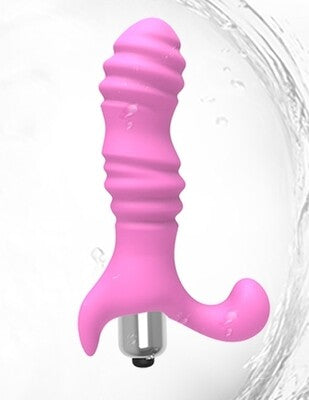 Silicone Anal Plug Prostate Massager - Ribbed Massager