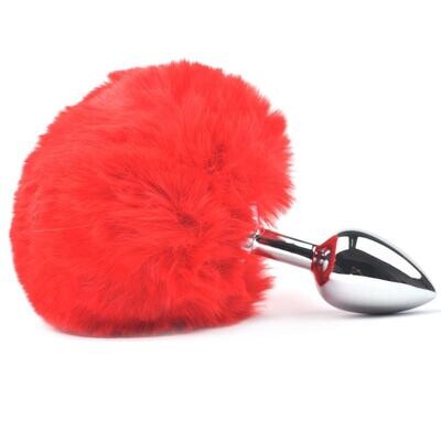 Cute Bunny Tail Metal Anal Plug
