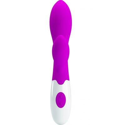 30 Speed Silicone G-spot Vibrator With Clit Stimulation Body Massager