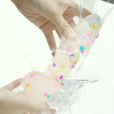 Party Fun Suction Cup Confetti Dildo