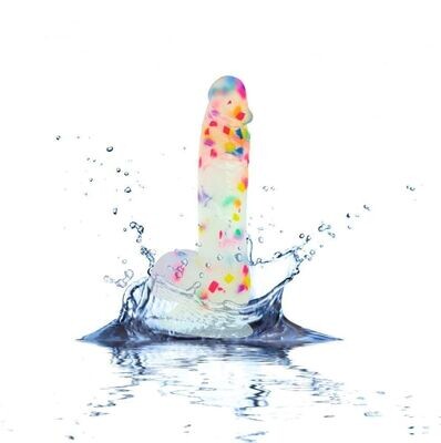 Party Fun Suction Cup Confetti Dildo