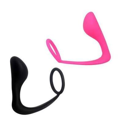 Ass-Gasm Silicone Cockring Male G Spot Plug