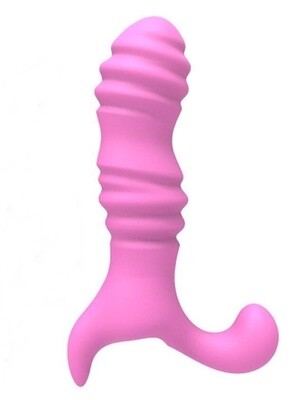 Backdoor Rocking Pink Prostate Vibrator - Ribbed Massager
