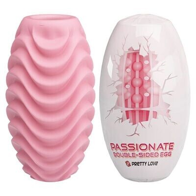 Pretty Love Double Sided Textured Egg Masturbator