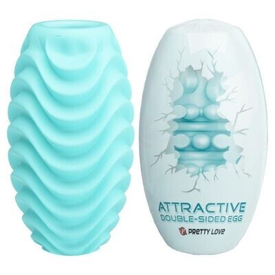 Pretty Love Double Sided Textured Egg Masturbator