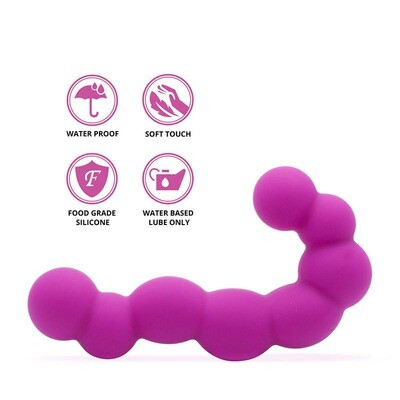Anal Pleasure Flexible Silicone Bubbly Beads