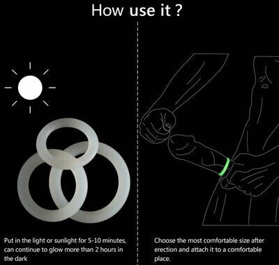 Glow in the Dark Cock Ring Set