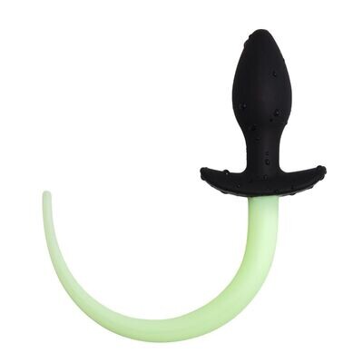 Glow in the Dark Dog Tail Butt Plug