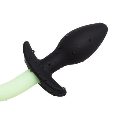 Glow in the Dark Dog Tail Butt Plug