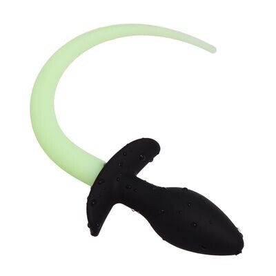 Glow in the Dark Dog Tail Butt Plug