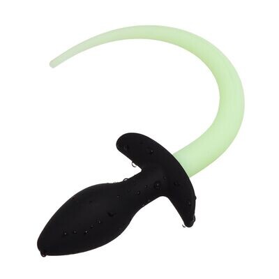 Glow in the Dark Dog Tail Butt Plug