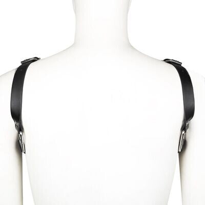 Male Bondage PU Leather Chest Shoulder Harness