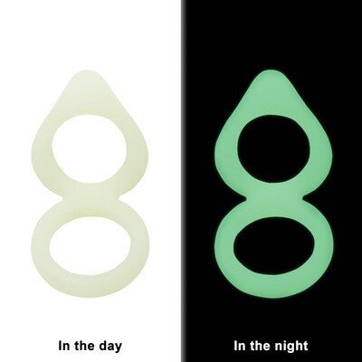 Silicone Luminous Cock & Ball Ring