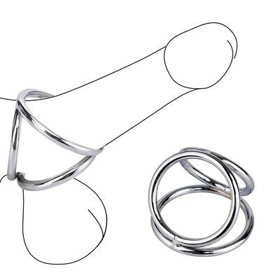 Metal Bondage Cock And Ball Ring - Delay Ejaculation