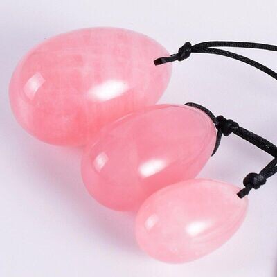 Yoni Eggs Set Rose Quartz