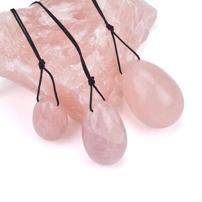 Yoni Eggs Set Rose Quartz
