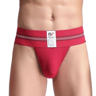 European Classic Design High-Rise Red Jockstrap