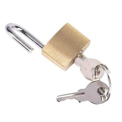 Brass Padlock with 2 Keys