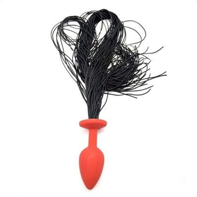 Horsetail Silicone Anal Plug Rubber Tail