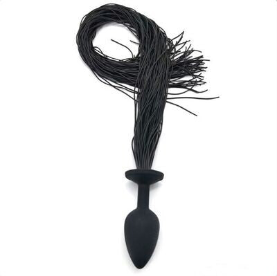 Horsetail Silicone Anal Plug Rubber Tail