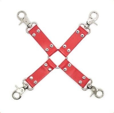 PU Leather Hog Tie Bondage Accessory