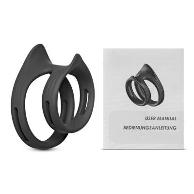 Silicone Dual Penis Ring Erection Enhancing