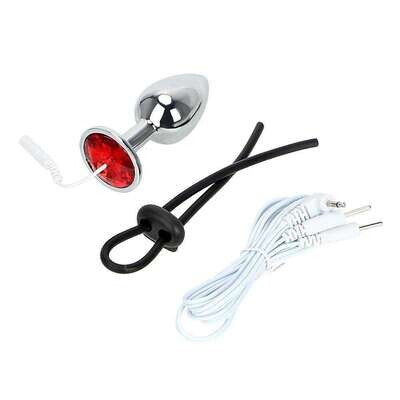 Electronic Pulse Shock Anal Butt Plug and Cockring Combo